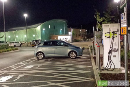 Taking a break at Cobham Services (Image: T. Larkum)