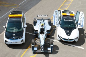 Qualcomm Formula E Wireless Charging: BMW i3, Spark-Renault SRT_01E, BMW i8