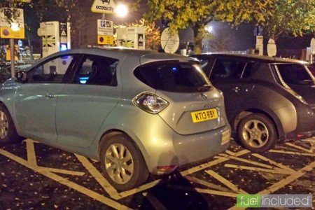 Sharing Chieveley with a Nissan Leaf (Image: T. Larkum)