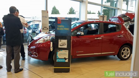 A showroom tour of a Nissan Leaf (Image: T. Larkum)