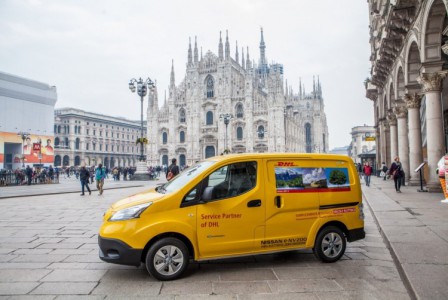 DHL Express Put 50 Nissan e-NV200 To Work In Milan And Rome