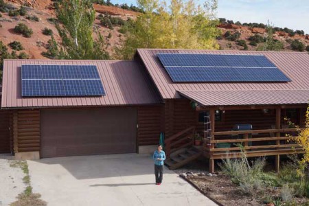 The Copelands’ home solar project (Photo: Creative Energies)