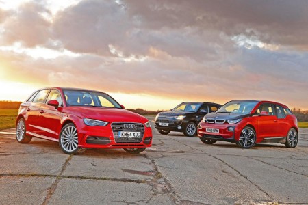 Audi A3 e-tron, Mitsubishi Outlander and BMW i3 plug-ins