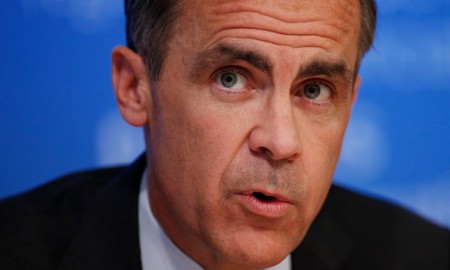 Mark Carney said: ‘Once climate change becomes a defining issue for financial stability, it may already be too late.’ He proposes that firms ‘would disclose not only what they are emitting today, but how they plan their transition to the net-zero world of the future’. (Image: Jonathan Brady/PA)