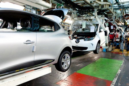 Renault ZOE Rolling Down Assembly Line