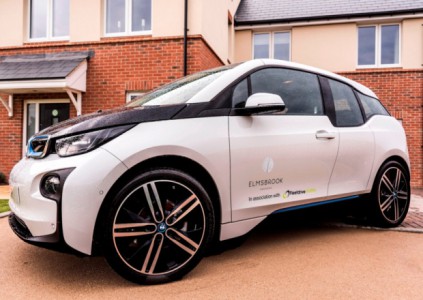 One of the new electric cars in the new e-car fleet for Elmsbrook development in Bicester