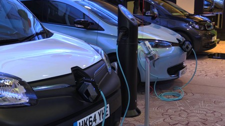 Electric vehicles on charge (Image: ELN)