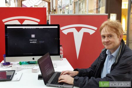 Registering for my Tesla Model 3 (Image: T. Larkum)