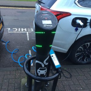 The use of electric vehicle charging points in St Albans has quadrupled in a year