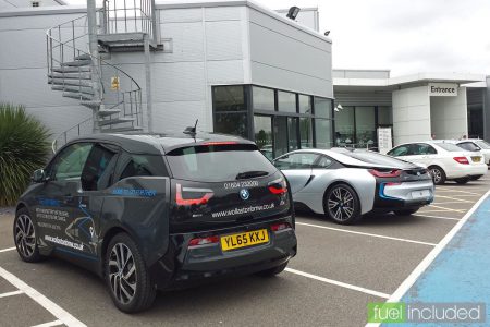 BMW i3 at Wollaston BMW, Northampton (Image: T. Larkum)