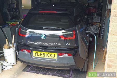 The i3 trying out our garage (Image: T. Larkum)