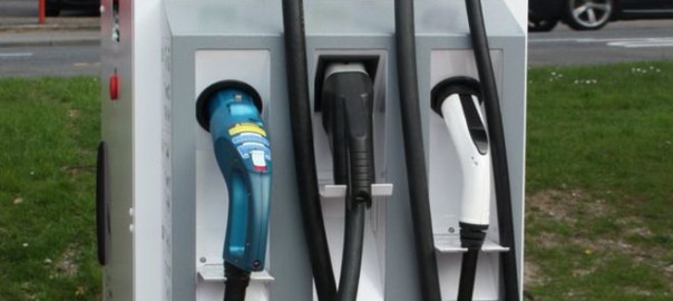 The rapid charger with three standard charging points draws its power from solar panels (Image: Borough of Poole)