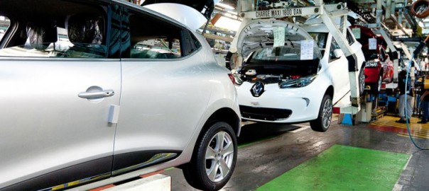 Renault ZOE Rolling Down Assembly Line