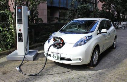 Nissan Leaf rapid charging