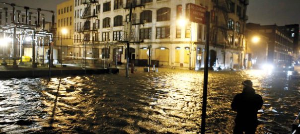 Hurricane Sandy flooded huge parts of Lower Manhattan and downtown Brooklyn (Image: J. Countess/Redux)