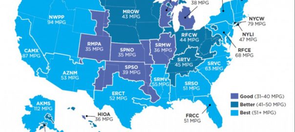 Electric-car wells-to-wheels emission equivalencies in MPG, Sep 2015 (Image: Union of Concerned Scientists)