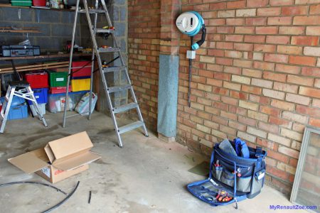 The Charge Point Being Installed for my First EV, a Renault ZOE (Image: T. Larkum)