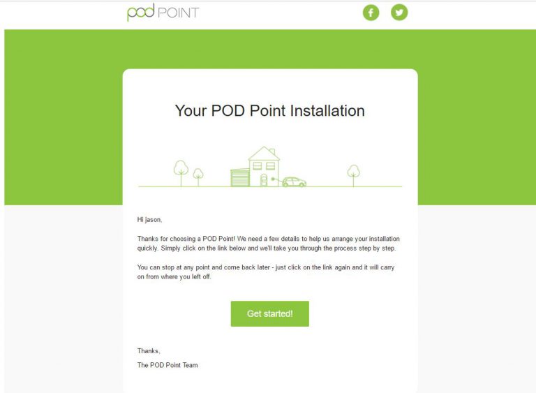 POD Point Installation Guide Applying for the charge point Electric
