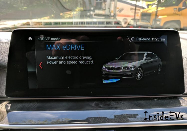 bmw 530e Moloughney dash max edrive Image InsideEVs Electric vehicle news by Fuel Included